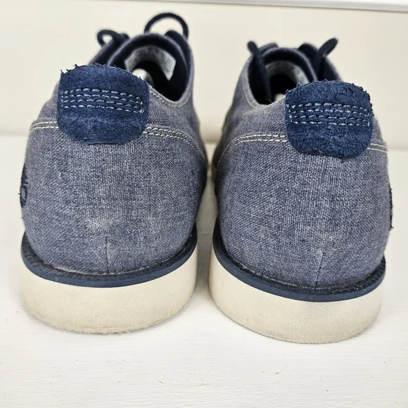 Timberland Men`s Woodhull Denim Canvas Oxford Dress Casual Shoe Sz 12 - Picture 8 of 14